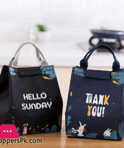 Cooler Lunch Bag Fashion Multicolor Bags Women Waterproof Hand Pack Thermal Breakfast Box Portable Picnic Travel