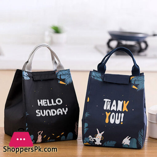 Cooler Lunch Bag Fashion Multicolor Bags Women Waterproof Hand Pack Thermal Breakfast Box Portable Picnic Travel