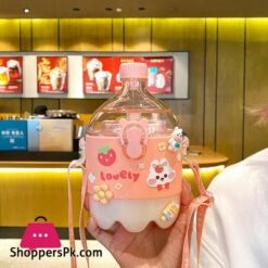 Creative Cola Cup Cute Children Students Drop Proof Spray Water Cup High Value Portable Summer Plastic Cup