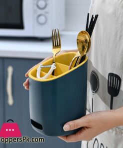 Cutlery Spoon Fork Chopstick Storage Holder Box Tableware Shelf Three Layer Cutlery Drainer Rack