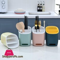 Cutlery Spoon Fork Chopstick Storage Holder Box Tableware Shelf Three Layer Cutlery Drainer Rack