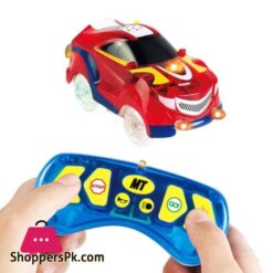 Dazzle Luminous Tracks With 6 Function Remote Control Car, R/C Racing Stunt Car 134 Part Rail, Kids Riding Educational Toys