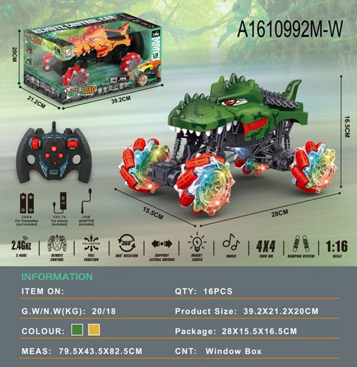 Dinosaur Remote Control Cars Rc Electric Remote Control Dinosaur Car Toy For Boys Off Road Rock Crawler Vehicl With Lights Rc Trucks Stunt Toy Car For 6-10 Year