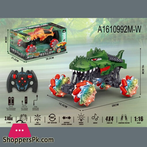 Dinosaur Remote Control Cars RC Electric Remote Control Dinosaur Car Toy For Boys Off Road Rock Crawler Vehicl With Lights RC Trucks Stunt Toy Car For 6-10 Year