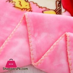 Double Layer Cartoon Puppy Printed Printed Large 53X43 Baby Blanket