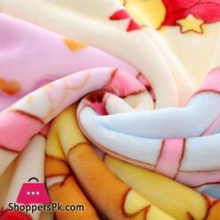 Double Layer Cartoon Puppy Printed Printed Large 53X43 Baby Blanket