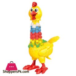 Dough Feather Chicken Toy Set For Kids Bald Hens Press To Grow Feather &Amp; Lay Eggs Dough Non-Toxic Nsv