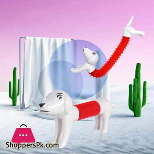 Functional Dachshund Dog Fidget Toy Fidget Toy 360 degree Twisting Stretchable Head Tail