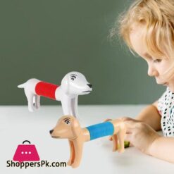 Functional Dachshund Dog Fidget Toy Fidget Toy 360 Degree Twisting Stretchable Head Tail