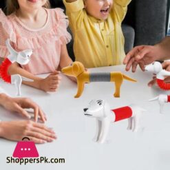 Functional Dachshund Dog Fidget Toy Fidget Toy 360 Degree Twisting Stretchable Head Tail