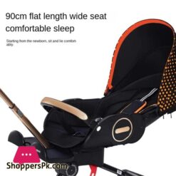 High Quality Light Baby Walking Artifact Trolley Landscape Children Car Ultra Light Foldable Two Way Reclining