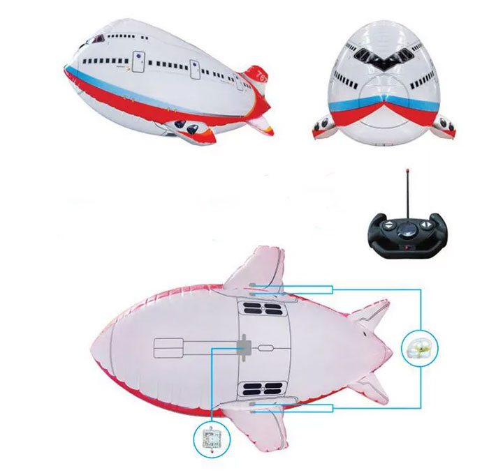 Inflatable Airplane Balloon Remote Control Plane Kids Favorite Toy