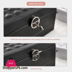 Jewelry Box Organizer 3 Layers Leather Drawer Storage Gift Display Case For Earrings Necklace Holder Jewellery Packaging Boxesjewelry Packaging Display