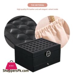 Jewelry Box Organizer 3 Layers Leather Drawer Storage Gift Display Case For Earrings Necklace Holder Jewellery Packaging Boxesjewelry Packaging Display