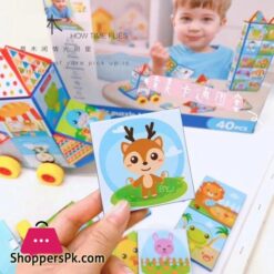 Magnetic Puzzle Blocks 40 Pieces