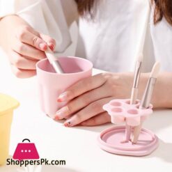 Makeup Brushes Cleaner Box Drying Rack Makeup Brush Storage Rack Multi Functional Large Capacity Air Drying Rack Light And Easy