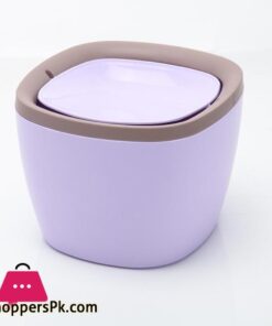 Mini Desktop Trash Can Waste Garbage Paper Basket Small Table Rubbish Bin - Image 2