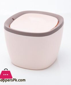 Mini Desktop Trash Can Waste Garbage Paper Basket Small Table Rubbish Bin - Image 4