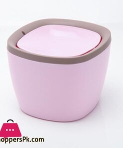 Mini Desktop Trash Can Waste Garbage Paper Basket Small Table Rubbish Bin - Image 5
