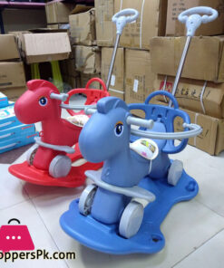 Multifunction 4 in 1 Rocking Horse Kids Plastic Ride on Toy Baby Walker Children