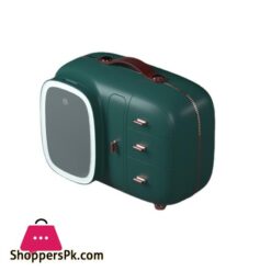 New Makeup Organizer With Light Mirror Storage Box Integrated Desktop Dust-Proof Large-Capacity Portable Skin Care Product Rack