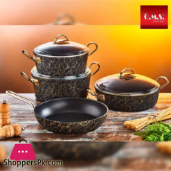 OMS  Avant-garde Granite Cookware Set of 9 Turkey Made - 3037