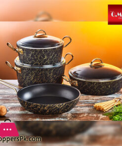 OMS  Avant-garde Granite Cookware Set of 9 Turkey Made - 3037