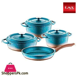 Oms Die Cast Cookware Set Of 7 Turkey Made - 3049