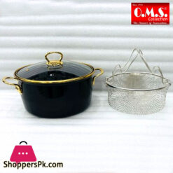 OMS Enamel Casserole with Fryer 22CM Turkey Made - 10100