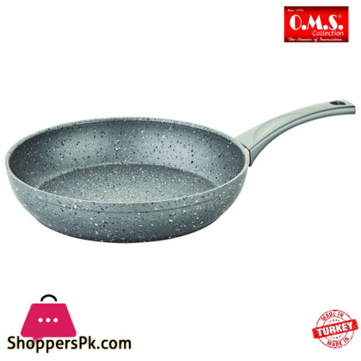 OMS Frypan Granite Coating on Aluminum Non-Stick Fry Pan Turkey Made - 24CM