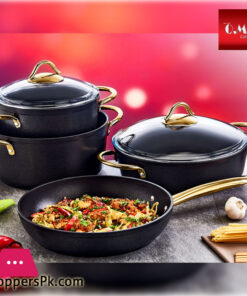 OMS Granite Cookware Set of 7 Turkey Made - 3019