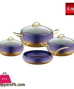 OMS Granite Cookware Set of 7 Turkey Made - 3023