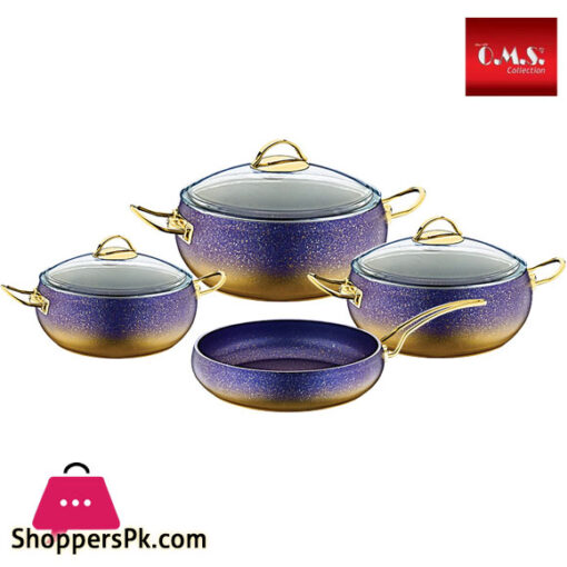 OMS Granite Cookware Set of 7 Turkey Made - 3023