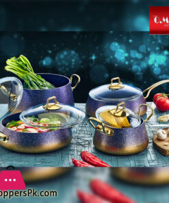OMS Granite Cookware Set of 7 Turkey Made - 3041