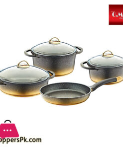 OMS Granite Cookware Set of 7 Turkey Made - 3043