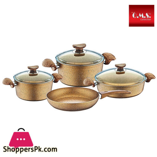 OMS Granite Cookware Set of 7 Turkey Made - 3105