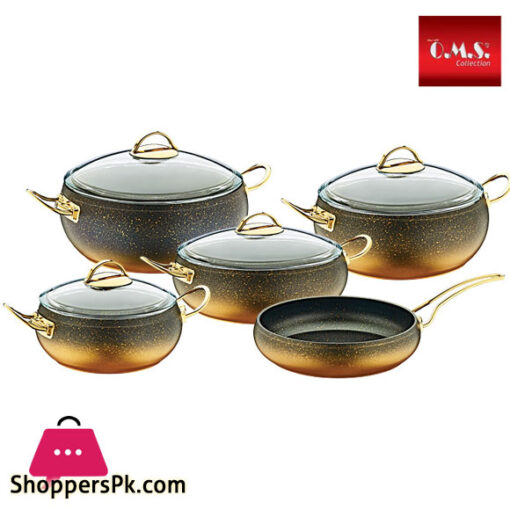 OMS Granite Cookware Set of 9 Turkey Made - 3024