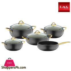 Oms Granite Cookware Set Of 9 Turkey Made - 3040