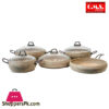 Oms Granite Cookware Set Of 9 Turkey Made - 3052