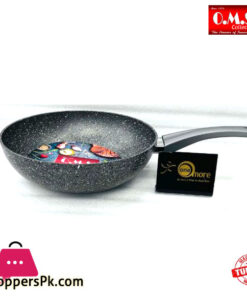 OMS Granite Single Handle Wok 28CM Turkey Made - 3211