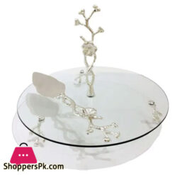 Orchid Silver Pastry Stand Plus Lifter - CD6020