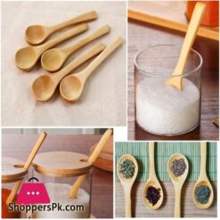 Pack Of 6 Wooden Bamboo Spice Jar Spoon/Suger Pot Spoon/Tea &Amp; Coffee Mixing Spoon/Ice Cream Spoon 12 Pack Of 6 Wooden Bamboo Spice Jar Spoonsuger Pot Spoontea Coffee Mixing Spoonice Cream Spoon