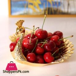 Nut Bowl Peacock Shape Beautiful Decorative Carved Vanity Appetizer Cake Cookie Serving Platterdishes Plates