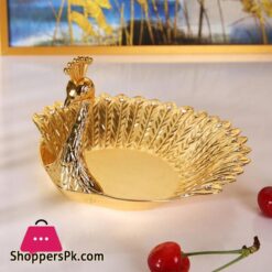 Nut Bowl Peacock Shape Beautiful Decorative Carved Vanity Appetizer Cake Cookie Serving Platterdishes Plates