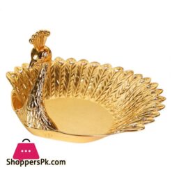 Nut Bowl Peacock Shape Beautiful Decorative Carved Vanity Appetizer Cake Cookie Serving Platterdishes Plates