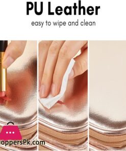 Makeup Bag Vasker Extra Large Make Up Bag Mothers Day Gifts 3 Layers Professional Makeup Travel Bag Cosmetic Bag Waterproof For Storage Cosmetic Tool Accessories Toiletry Rose Gold Jewelry Organizer