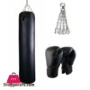 Strong And Hard Boxing Kit Set For Men And Professional Punching Bag Boxing Glove And Chain Heavy Bag