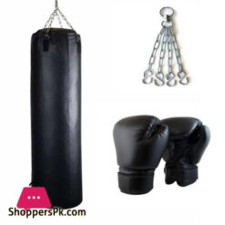 Strong And Hard Boxing Kit Set For Men And Professional Punching Bag Boxing Glove And Chain Heavy Bag