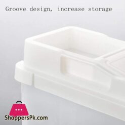 Rice Bucket Kitchen Grain Storage Box Removable Rice Bucket Moisture-Proof Plastic Grains Rice Storage Tank 10Kg 9 Zym Rice Bucket Household Kitchen Miscellaneous Grain Storage Box Removable Rice Bucket Moisture Proof Plastic Grains Large Capacity Rice Storage Tank Whitecolorwhite