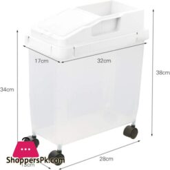 Rice Bucket Kitchen Grain Storage Box Removable Rice Bucket Moisture-Proof Plastic Grains Rice Storage Tank 10Kg 10 Zym Rice Bucket Household Kitchen Miscellaneous Grain Storage Box Removable Rice Bucket Moisture Proof Plastic Grains Large Capacity Rice Storage Tank Whitecolorwhite
